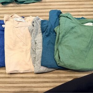 Zara Cotton Assorted Color T-Shirts size 6 and 6-7